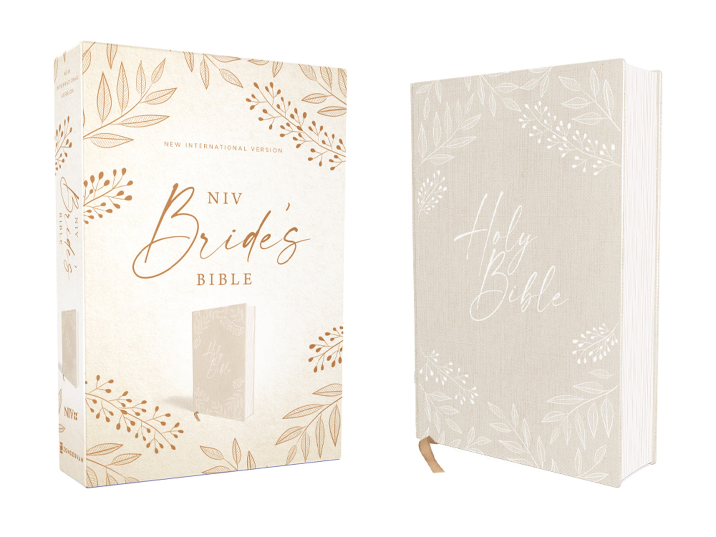 NIV Bride's Bible (Comfort Print)-Cream Cloth Over Board