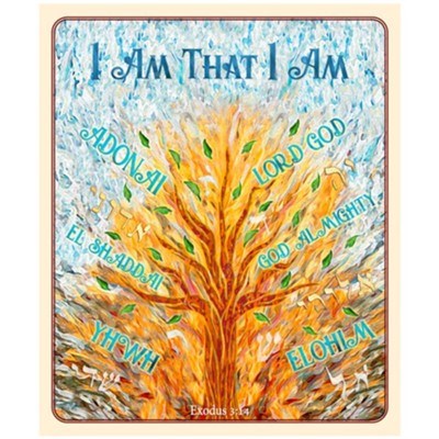 Throw Blanket-I Am That I Am (50" x 60") (#32159)