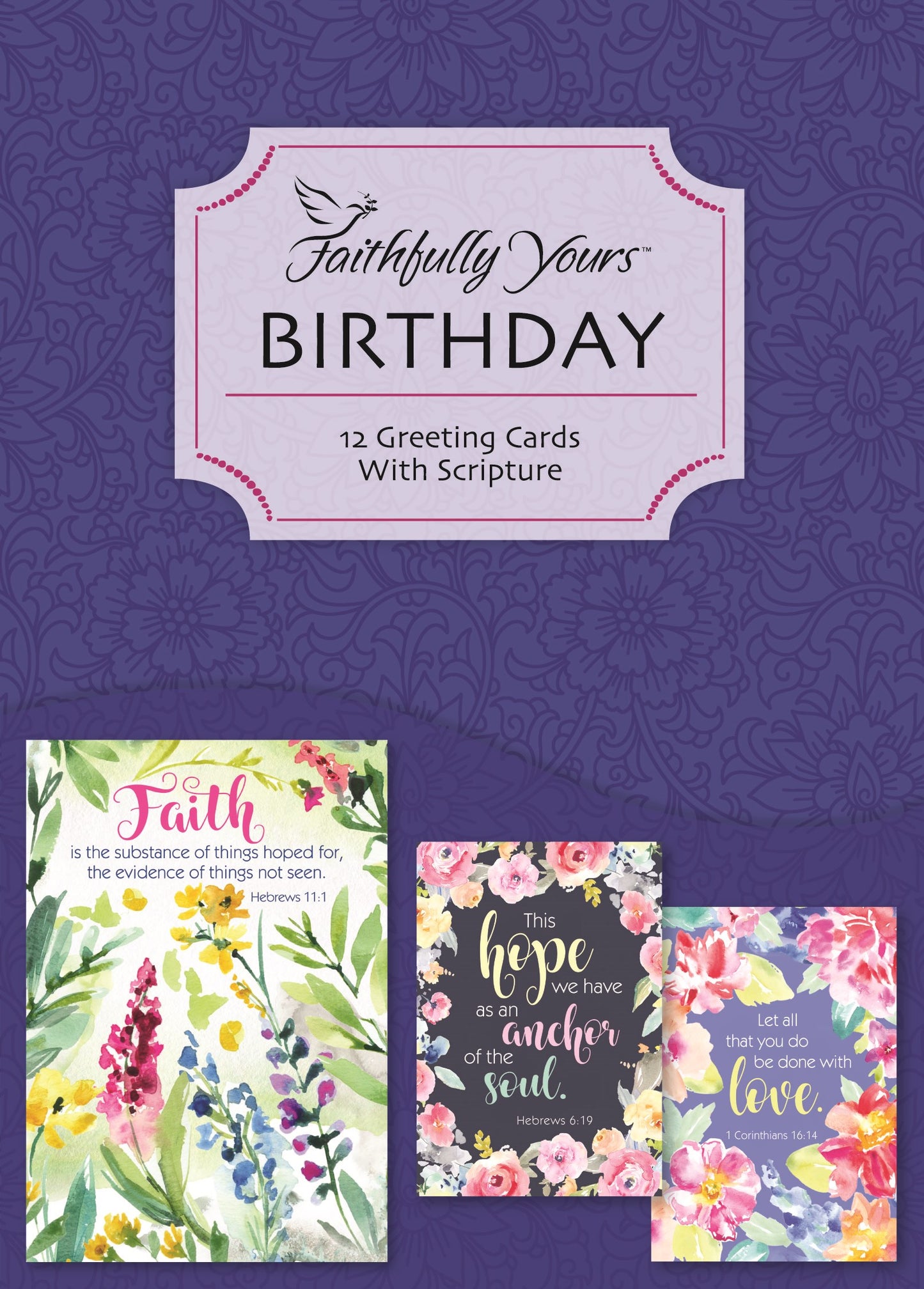 Card-Boxed-Birthday-Vintage Thoughts (Box Of 12)