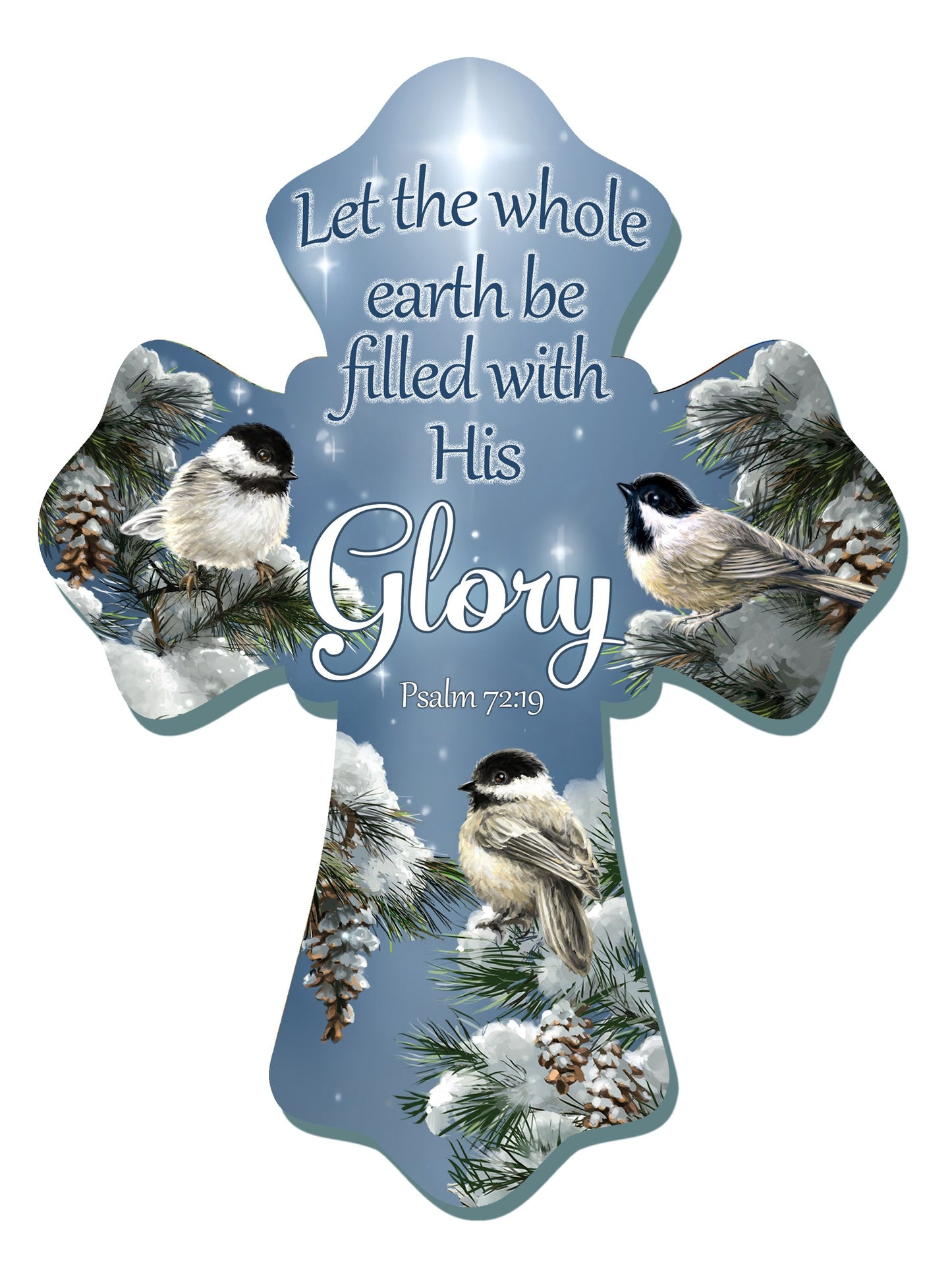 Wall Cross-His Glory (6" x 8")