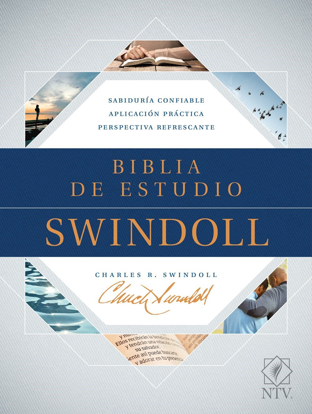 NTV Biblia de Estudio Swindoll (NLT Swindoll Study Bible)-Black LeatherLike