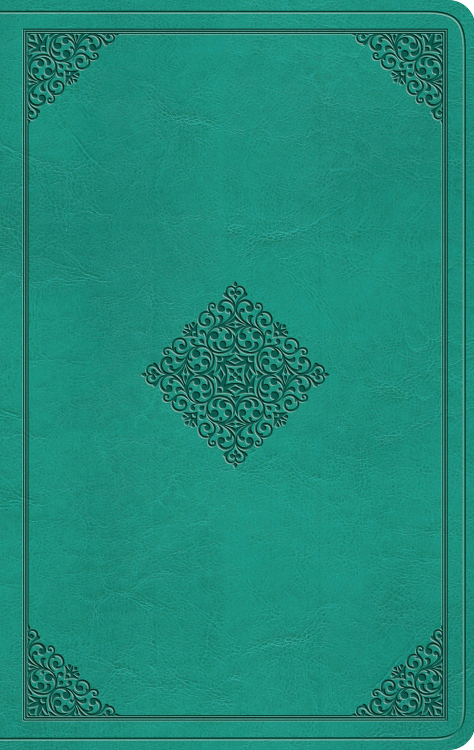 Esv Value Thinline Bible-Teal Ornament Design Trutone (Order #9798874903336)