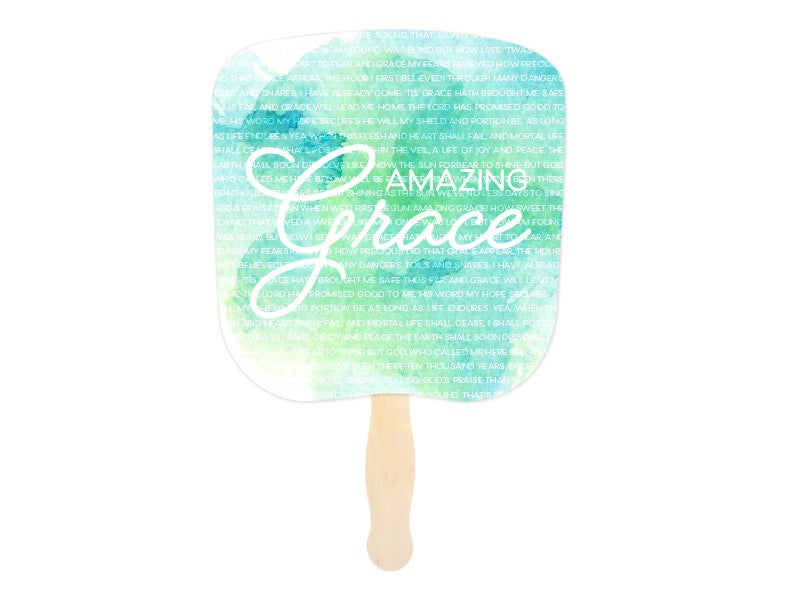 Hand Fan-Amazing Grace (Pack of 50)