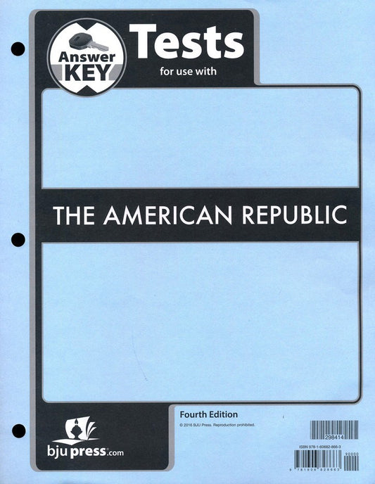 American Republic Tests Answer Key (4th Edition)