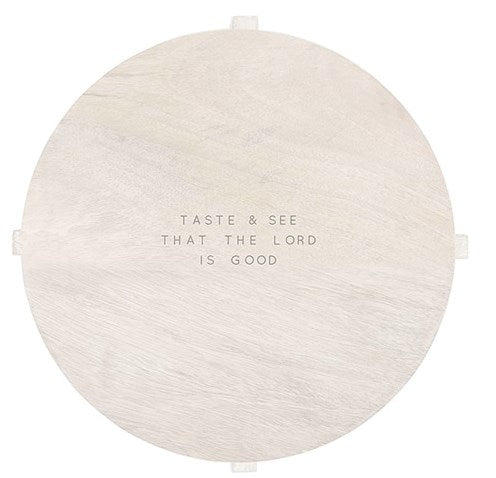 Charcuterie Board-Taste & See (11"D x 2"H)