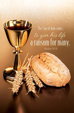 Bulletin-The Son Of Man Came To Give His Life/Gold Chalice (Matthew 20:28) (Pack Of 100)