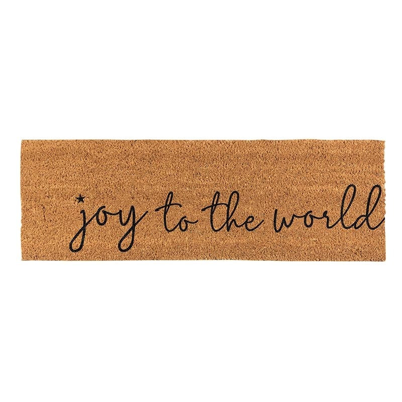 Coir Doormat-Joy To The World (30" x 10")