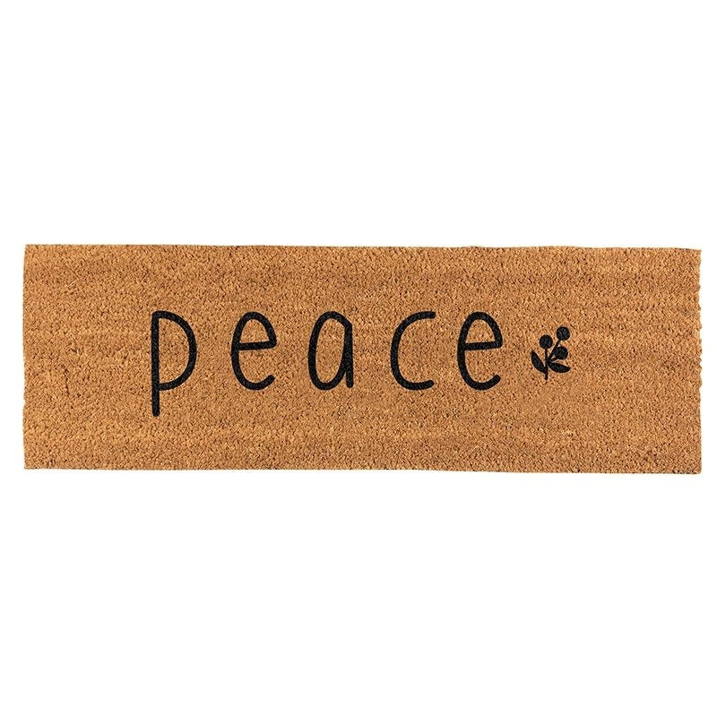 Coir Doormat-Peace (30" x 10")