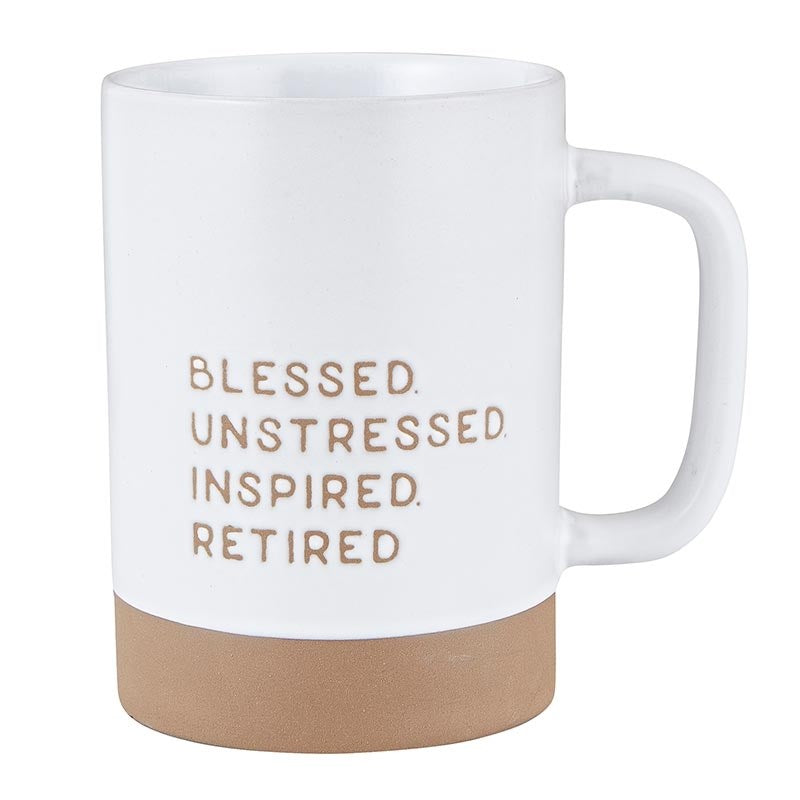 Mug-Signature-Blessed/Unstressed/Inspired/Retired (4.75"H 17 Oz)