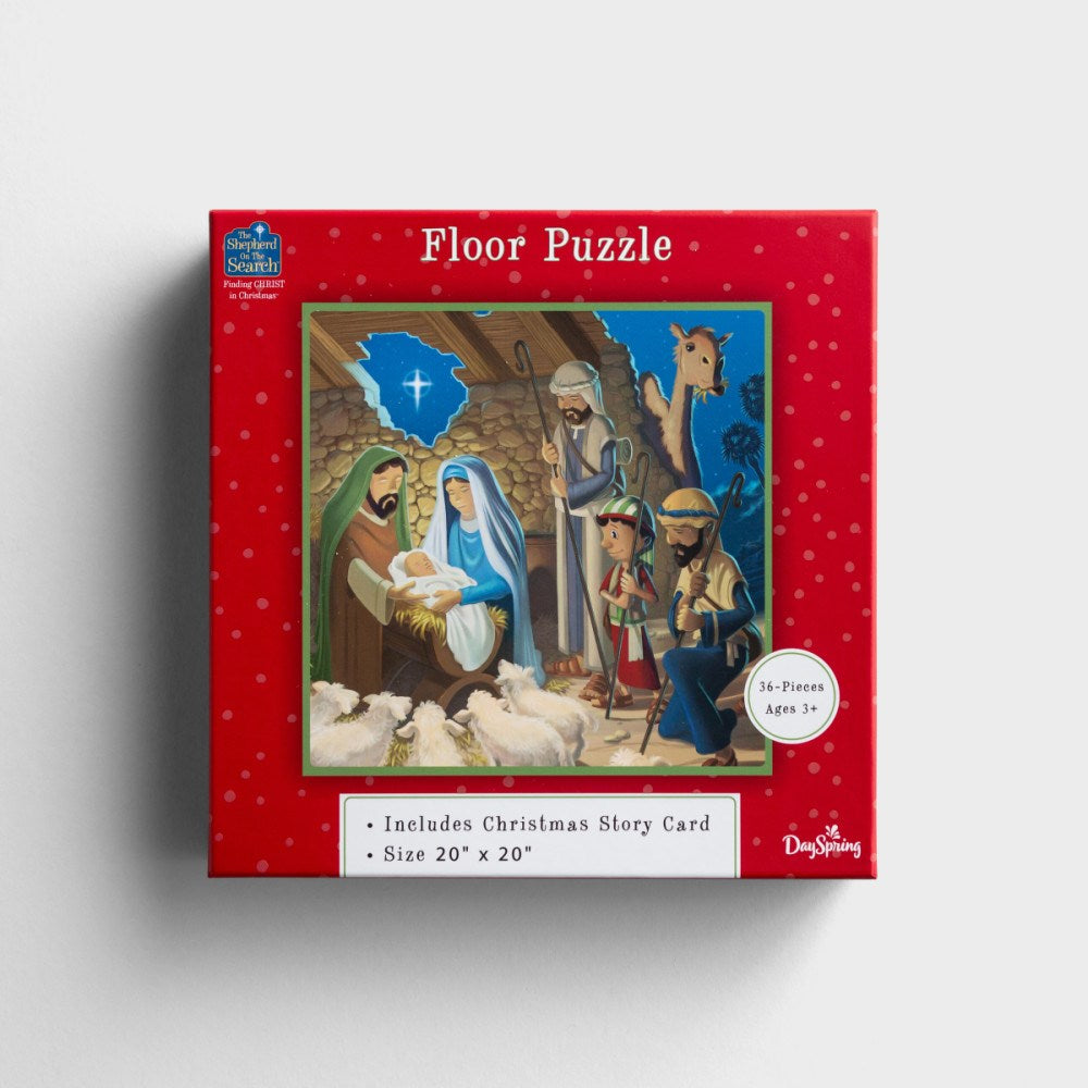 Floor Puzzle-The Shepherd On The Search: Finding Christ In Christmas (24 Piece) (20" x 20")