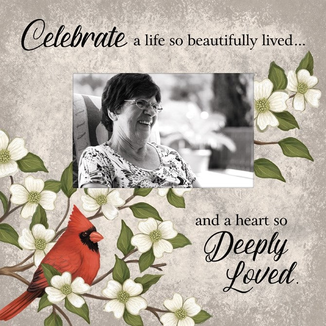 Photo Frame-Beautifully Lived (Holds 4" x 6" Photo) (9.5 x 9.5)
