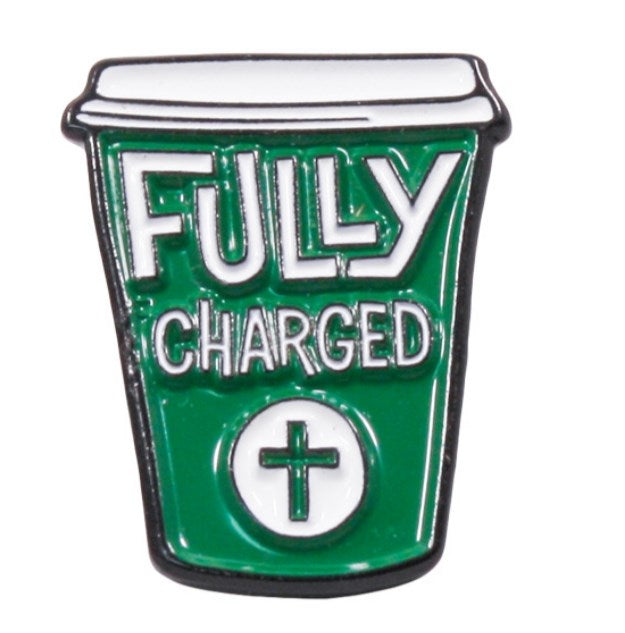 Lapel Pin-Fully Charged (Pack Of 6)