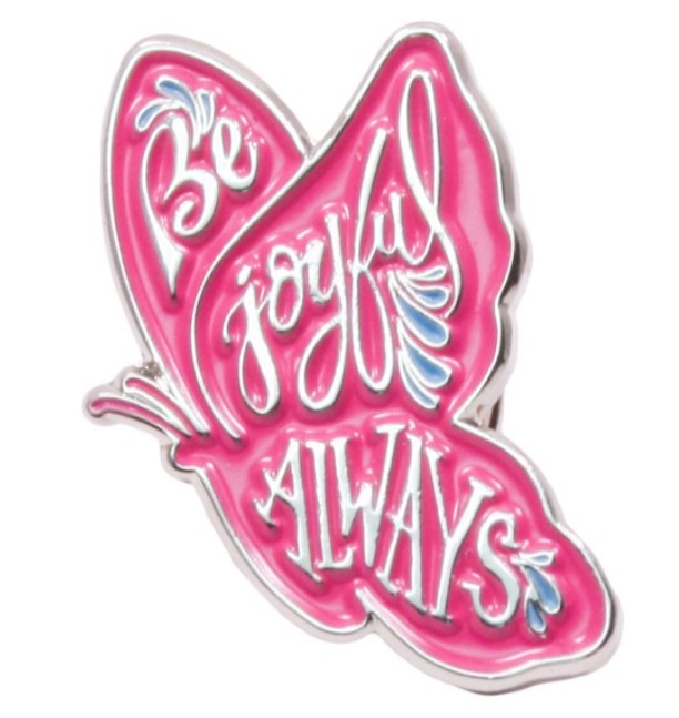 Lapel Pin-Be Joyful Always (Pack Of 6)