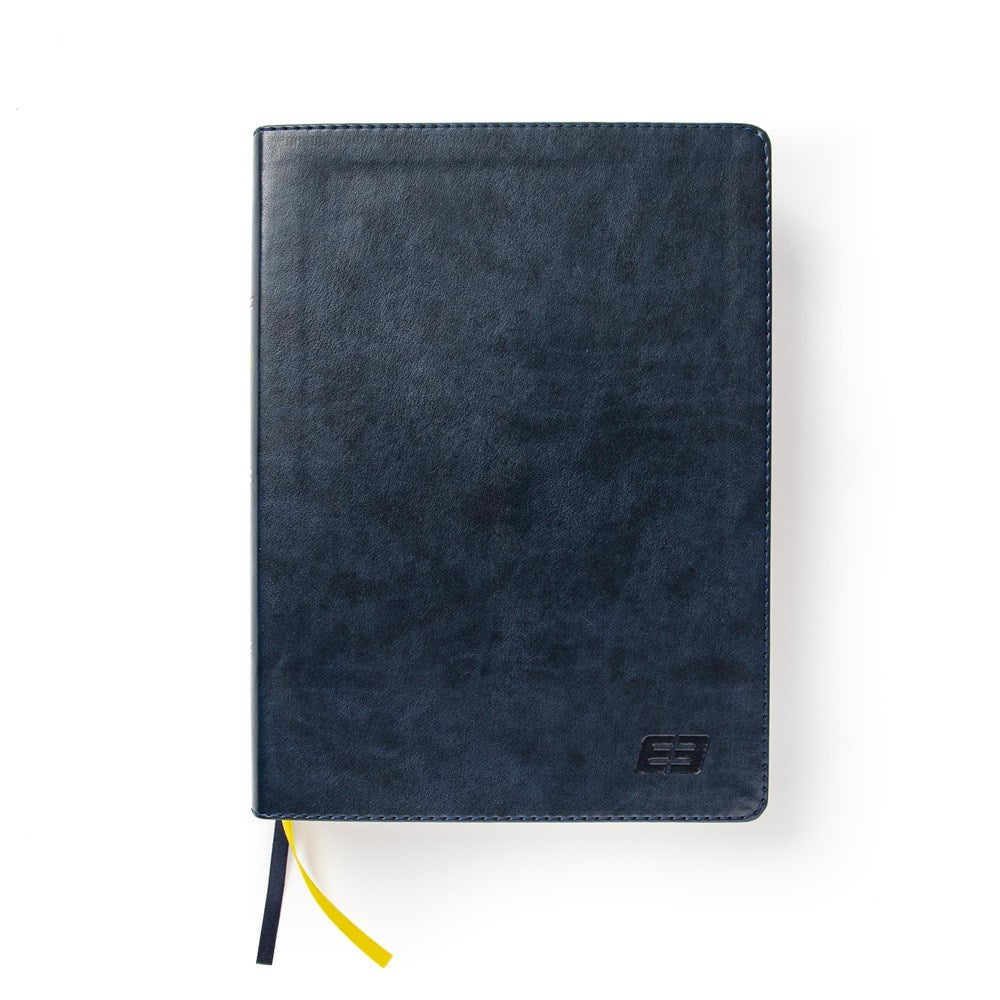 CSB E3 Discipleship Bible-Navy LeatherTouch Indexed