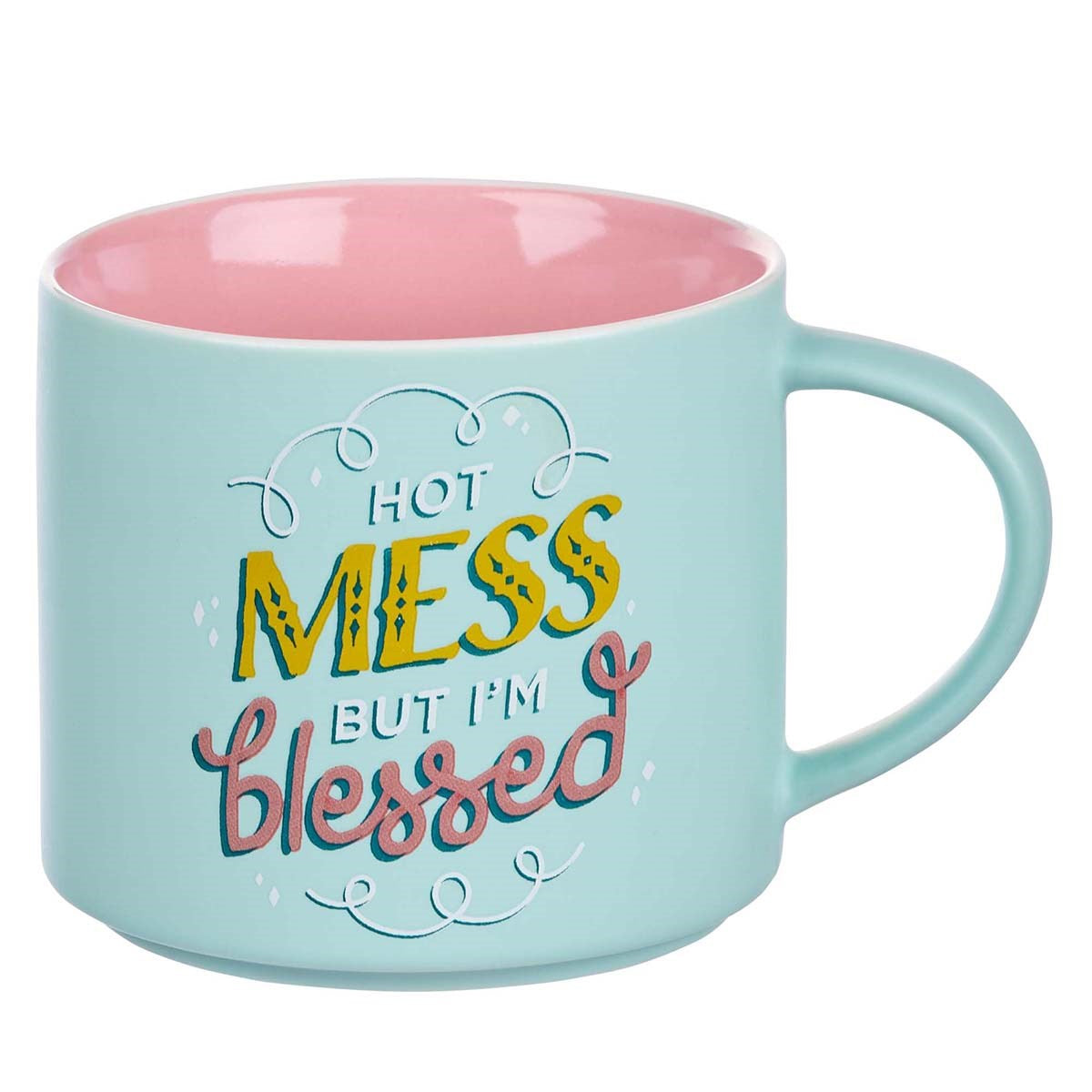 Mug-Bless Your Soul: Hot Mess But I'm Blessed (18 Oz) (MUG754)