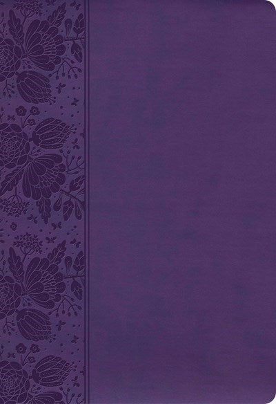 CSB Super Giant Print Reference Bible (Value Edition)-Purple LeatherTouch