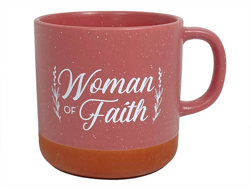 Mug-Woman Of Faith-Deep Rose/Terra Cotta