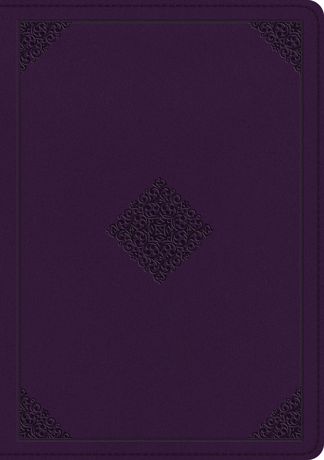 ESV Single Column Journaling Bible/Large Print-Lavender Ornament Design TruTone