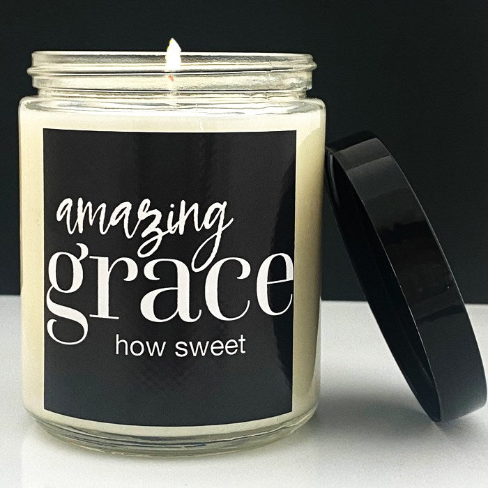 Candle-Amazing Grace (Words To Live By)-Lemon Verbena (8 Oz)