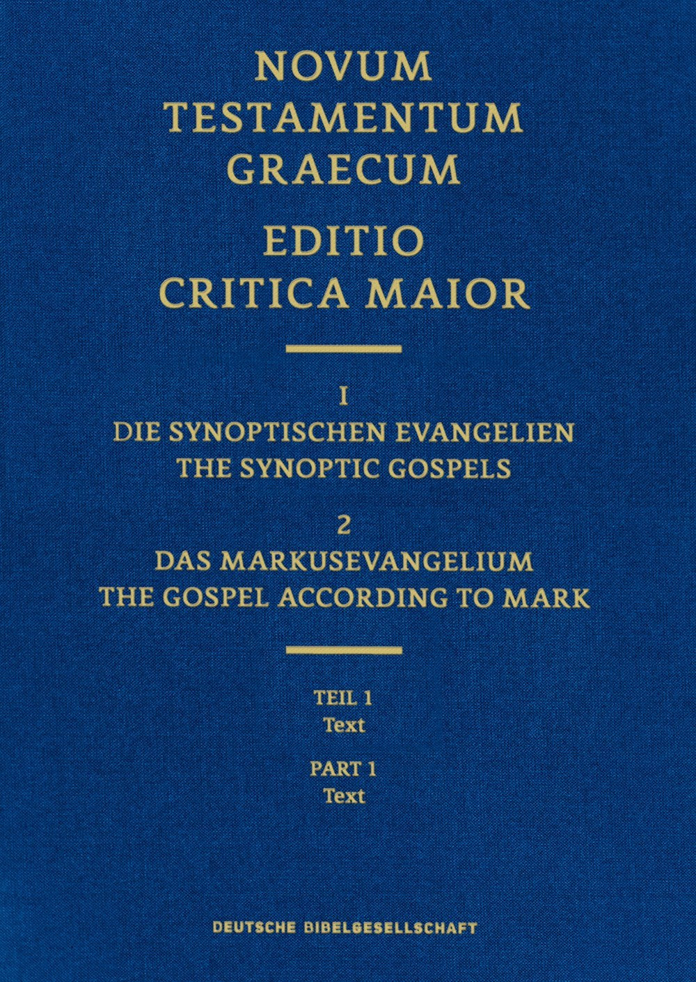 The Gospel Of Mark Editio Critica Maior 2.1