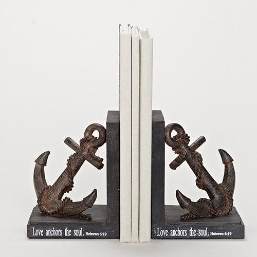 Bookends-Love Anchors The Soul (7.75" H) (Set Of 2)