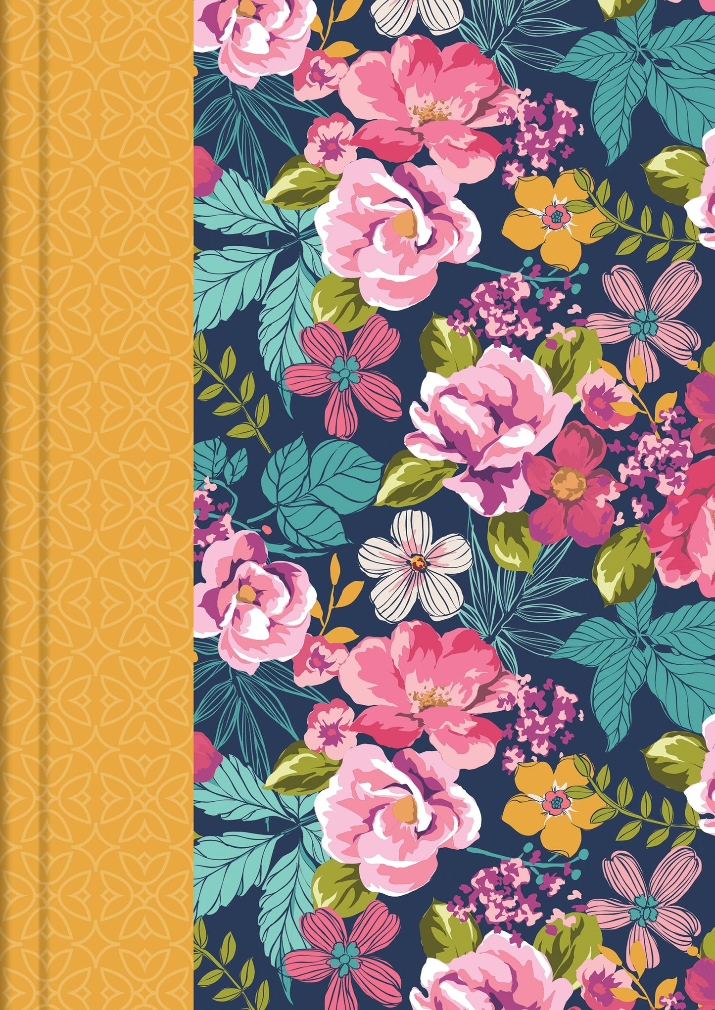 KJV Cross Reference Study Bible-Marmalade Blossoms Hardcover