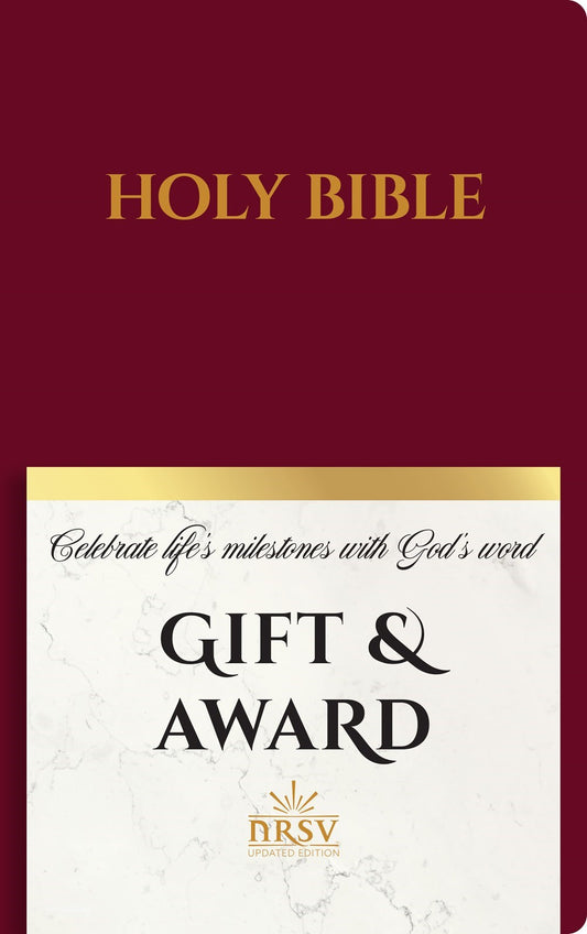 NRSV Updated Edition Gift & Award Bible-Burgundy Imitation Leather