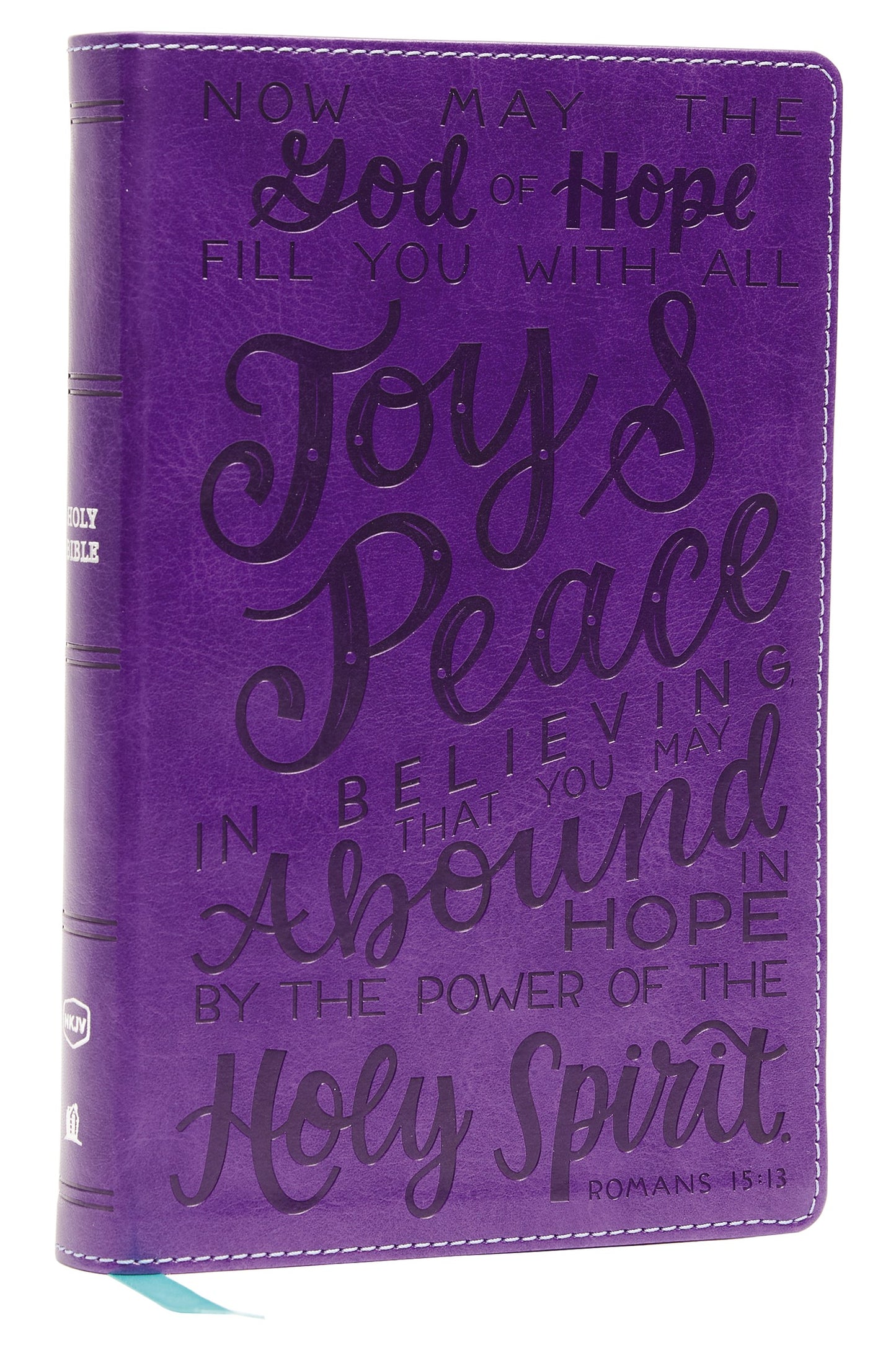 NKJV Holy Bible For Kids Verse Art Cover Collection (Comfort Print)-Purple Leathersoft