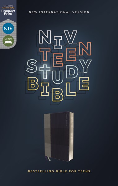 NIV Teen Study Bible (Comfort Print)-Blue Leathersoft