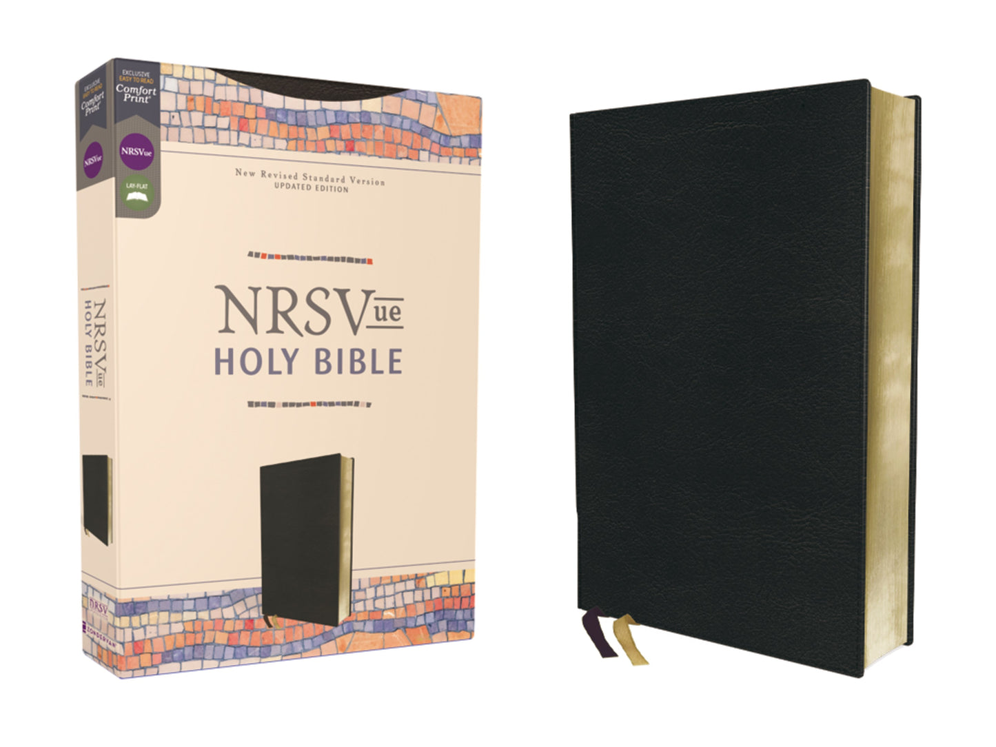 NRSV Updated Edition Holy Bible (Comfort Print)-Black Leathersoft