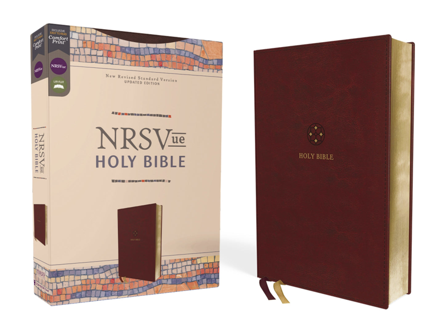 NRSV Updated Edition Holy Bible (Comfort Print)-Burgundy Leathersoft