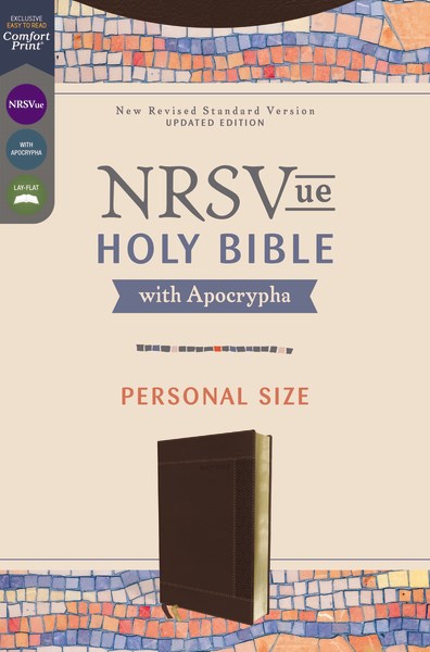 NRSV Updated Edition Holy Bible With Apocrypha/Personal Size (Comfort Print)-Dark Brown Leathersoft