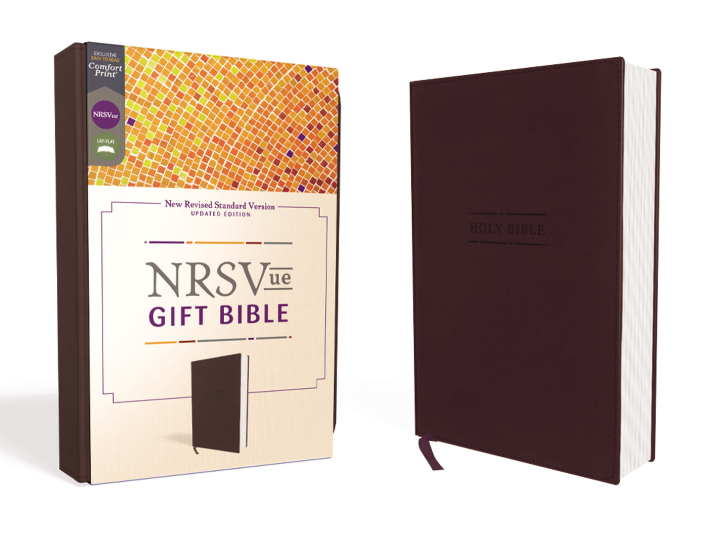 NRSV Updated Edition Gift Bible (Comfort Print)-Burgundy Leathersoft