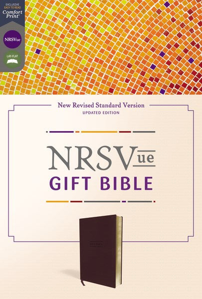 NRSV Updated Edition Gift Bible (Comfort Print)-Burgundy Leathersoft