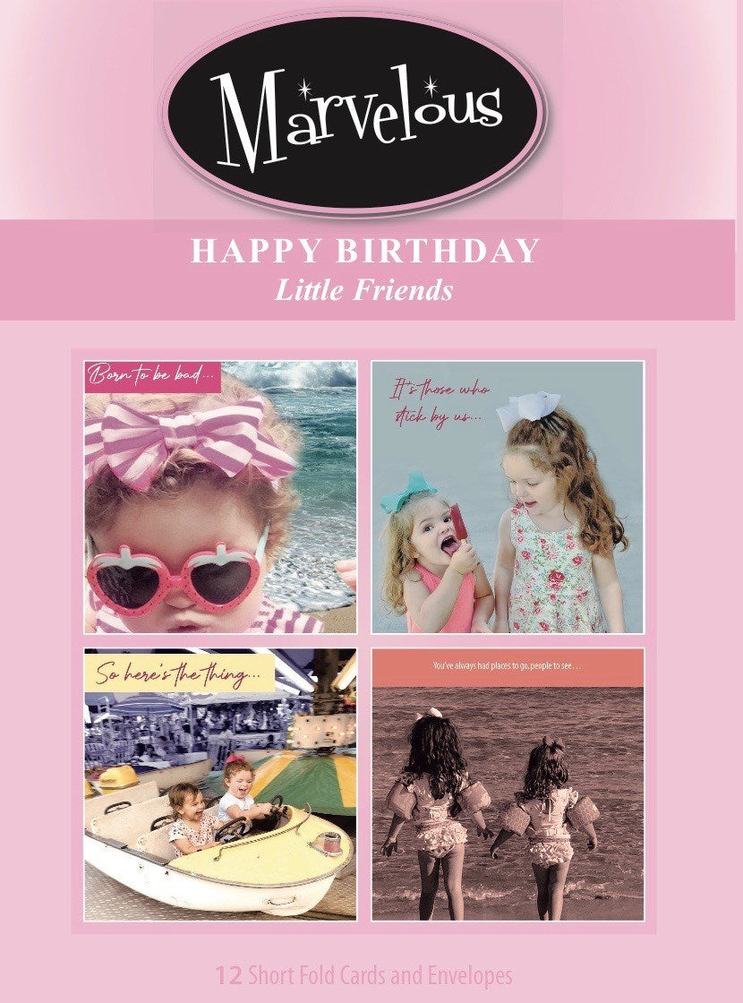CARD-MARVELOUS LITTLE FRIENDS BIRTHDAY #188 (BOX OF 12)