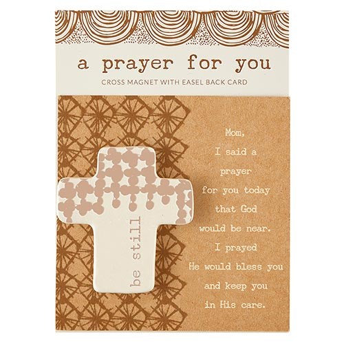 Prayer For You Magnet w/Easel Back Card-Mom (4" SQ)