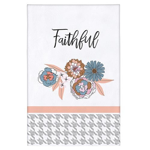 Tea Towel-Faithful (30" SQ)