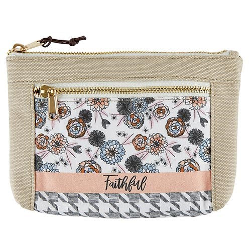 Canvas Pouch-Cozy-Faithful (8.5" x 5.5")