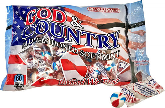Candy-God & Country Old-Fashioned Soft Mint (10 Oz Bag)