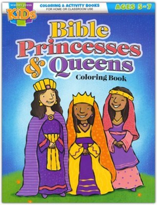 Bible Princesses & Queens Coloring Book (Ages 5-7)