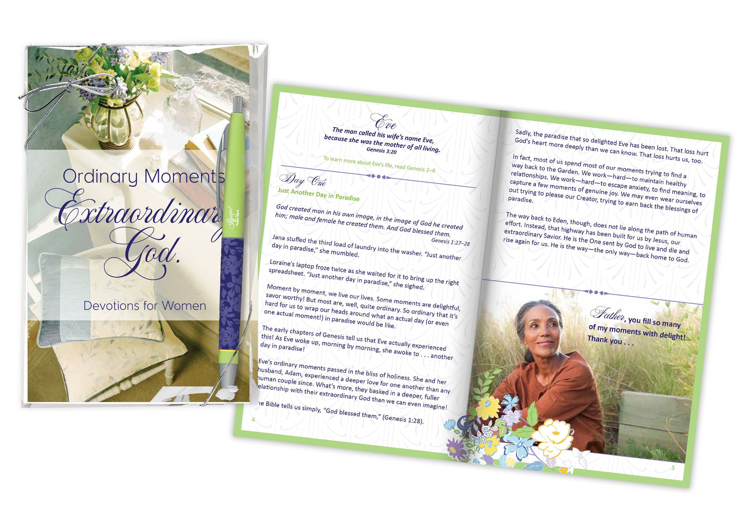 Gift Set-Ordinary Moments Devotions For Women (ESV) w/Book & Pen
