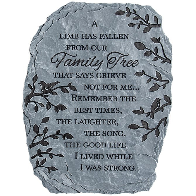 Garden Stone-Family Tree (10.5 x 8")