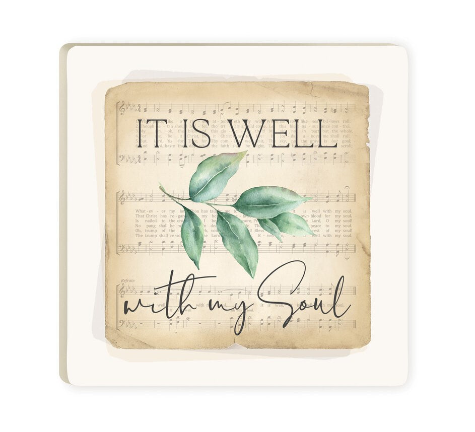 Coaster-Vintage Praise-It Is Well With My Soul (4 x 4) (Pack Of 6)