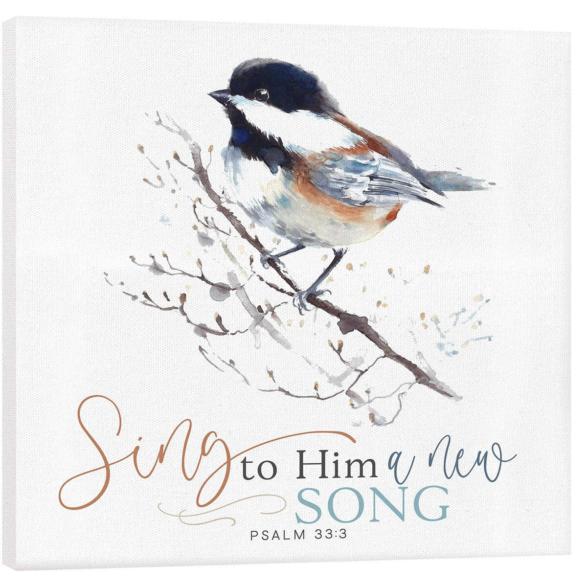 Canvas-Sing To Him A New Song (11 x 11)