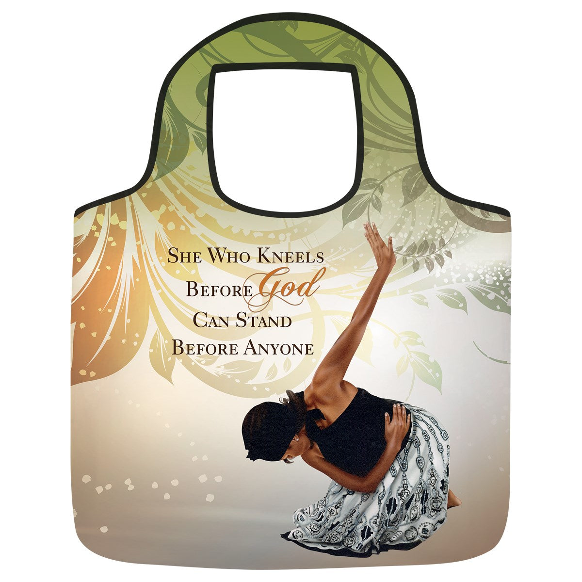 Reusable Grocery Bag-She Who Kneels (17"W x 21.5" x 2"D)