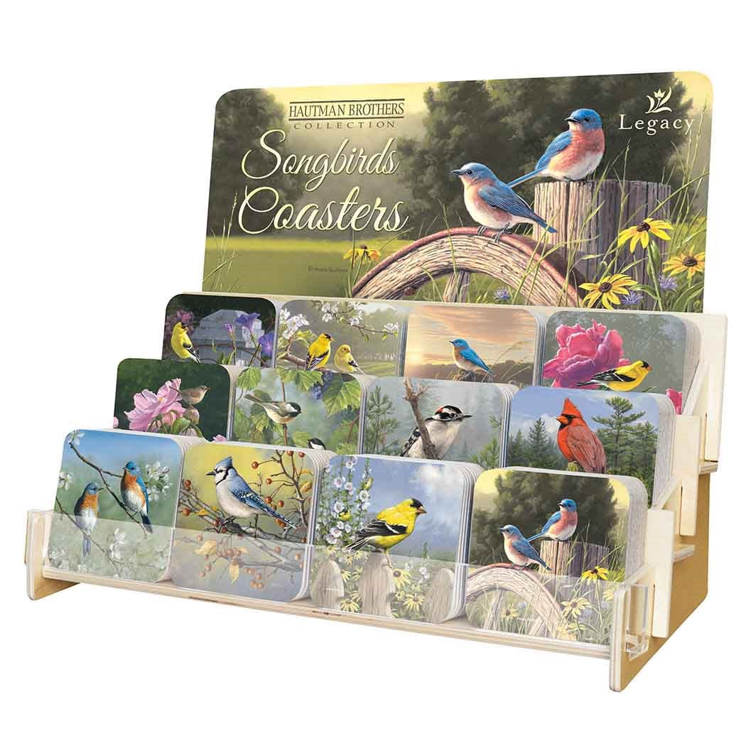 Coaster Collection-Songbirds (12 Coasters In 12 Designs) (Display ORD SPY#120359)