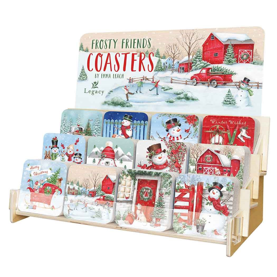Coaster Collection-Frosty Friends (12 Coasters In 12 Designs) (Display ORD SPY#120359)
