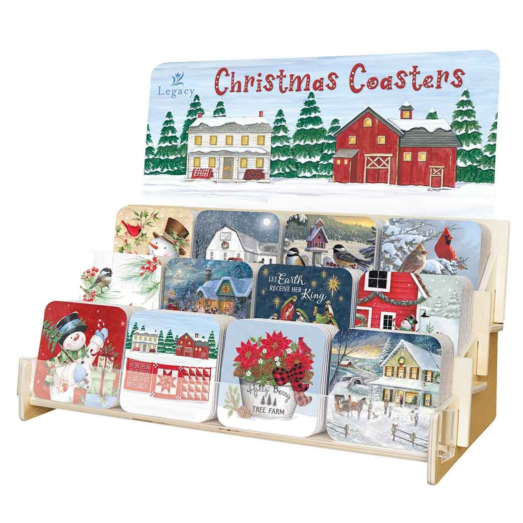 Coaster Collection-Christmas (12 Coasters In 12 Designs) (Display ORD SPY#120359)