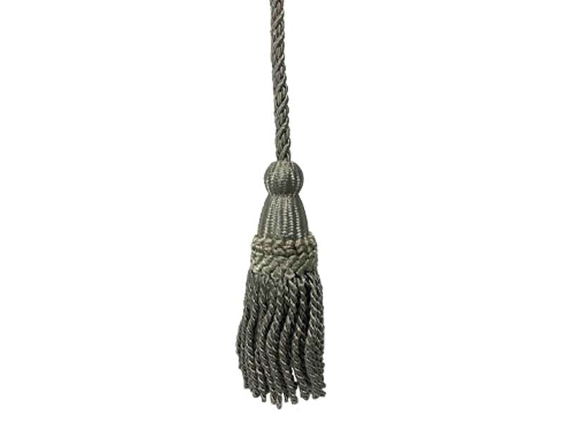Pew Rope w/Weighted Tassels-Grey/Silver (6')