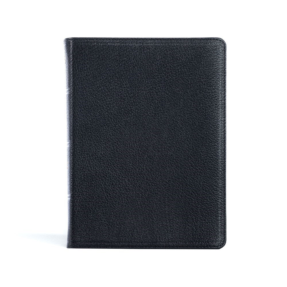 CSB Verse-By-Verse Pastor's Bible (Holman Handcrafted Collection)-Black Premium Goatskin